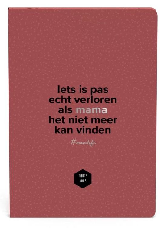Schrift Lannoo Graphics, notitieboek, A5 | Mama Baas