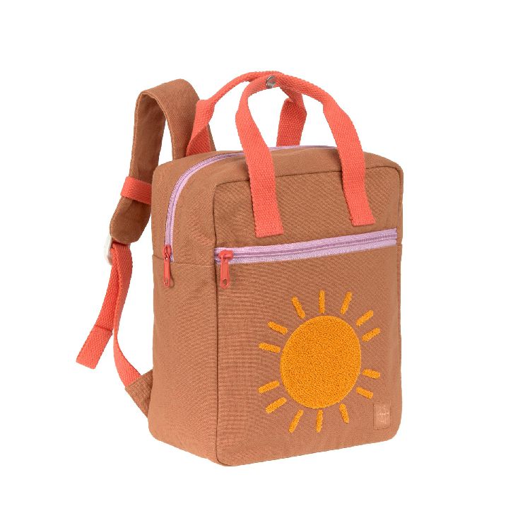 Rugzak Laessig Small Square Backpack | Little Gang caramel