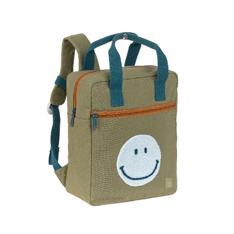 Rugzak Laessig Small Square Backpack | Little Gang olive