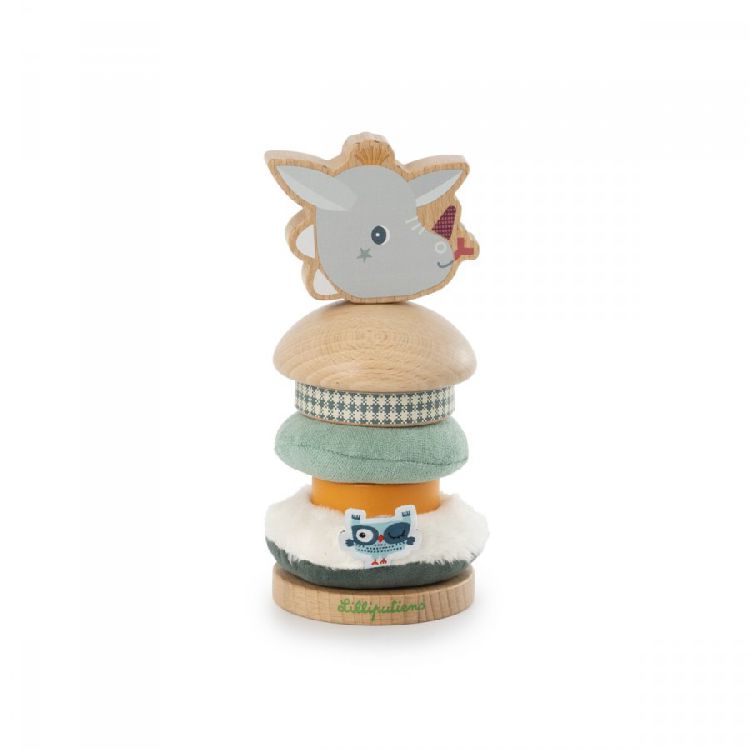 Stapelspeelgoed Lilliputiens Stapelpiramide Joe | stapelringen