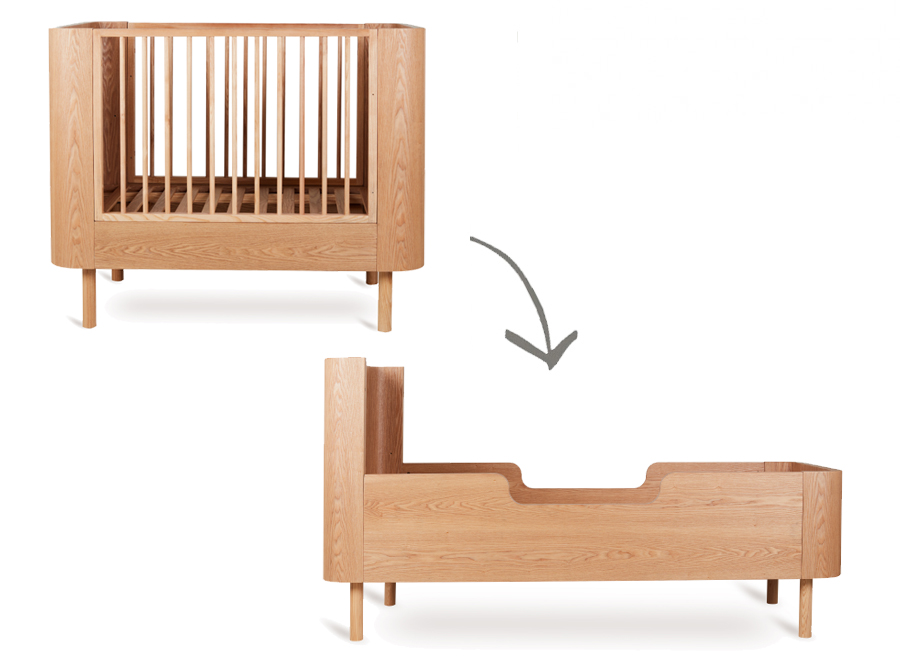 Bed Quax, Yume Natural Ash 70x110 omvb tot juniorbed 70x170