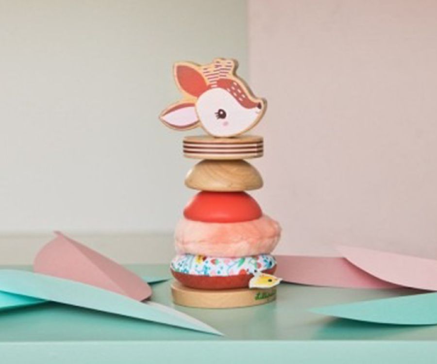 Stapelspeelgoed Lilliputiens Stapelpiramide Stella | stapelringen