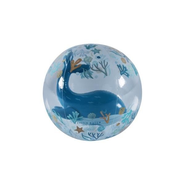 Strandspeelgoed Little Dutch, Beachball 3D Figure | Ocean Dreams blue