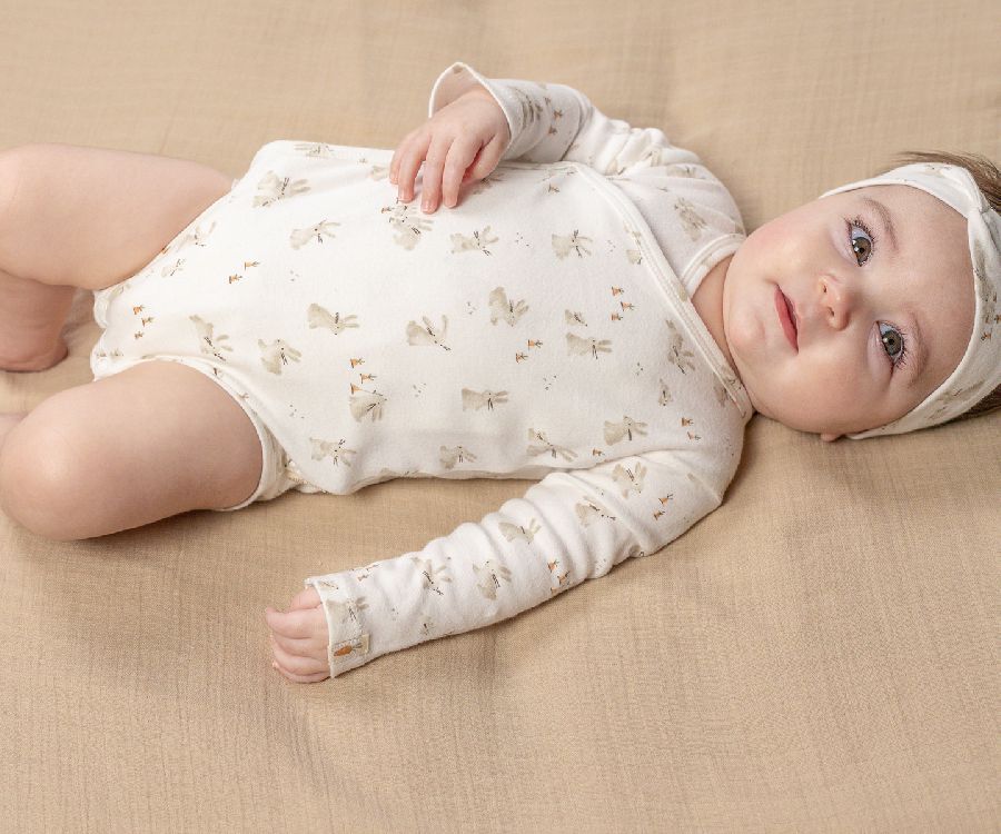 Body Little Dutch geboortebody met overslag