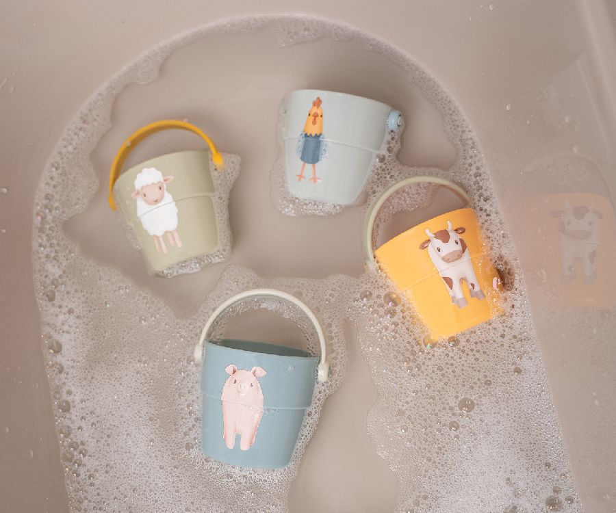 Badspeelgoed Little Dutch Bath Cups | Farm