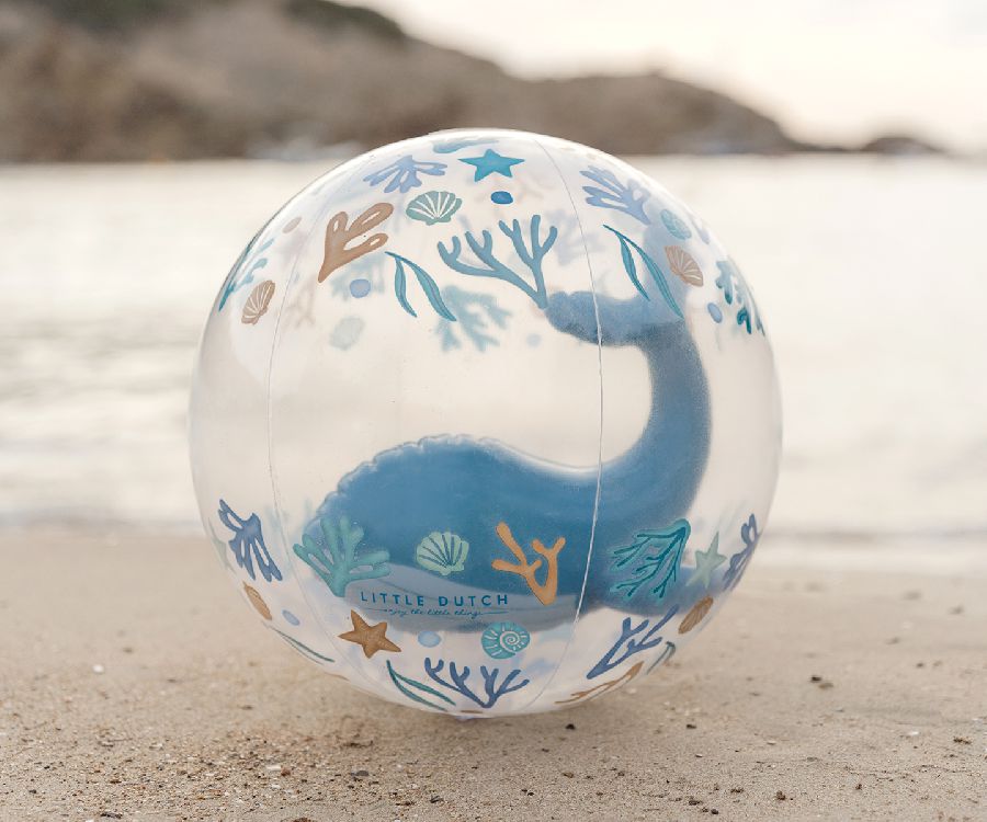 Strandspeelgoed Little Dutch, Beachball 3D Figure | Ocean Dreams blue