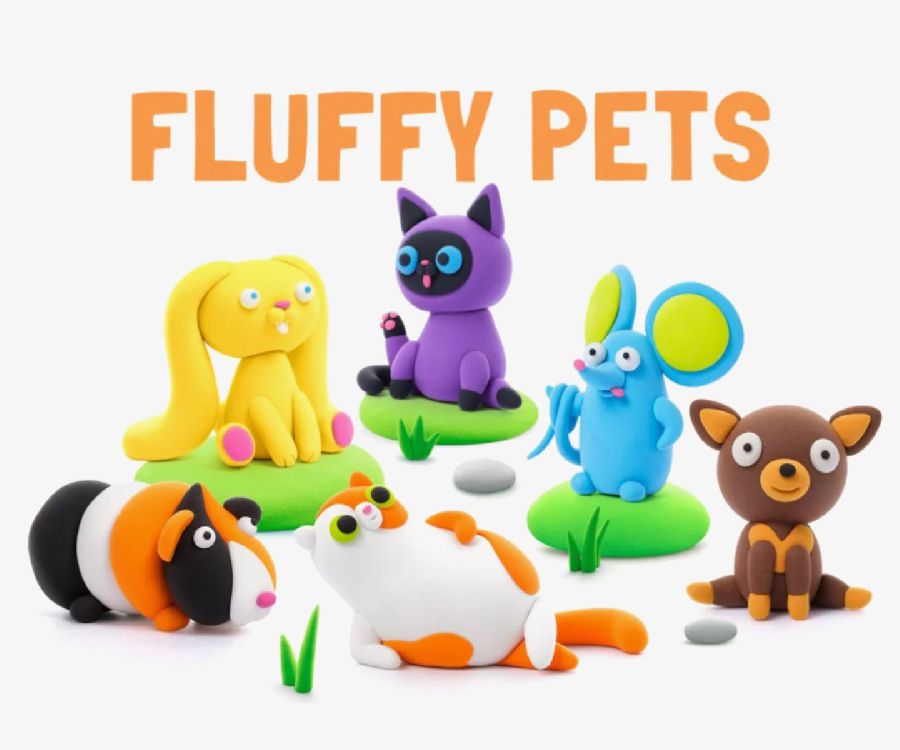 Speeldeeg Hey Clay Fluffy Pets
