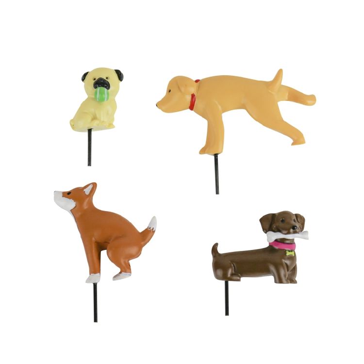 Beeld Gift Republic, Adorable Dogs Plant Markers, honden