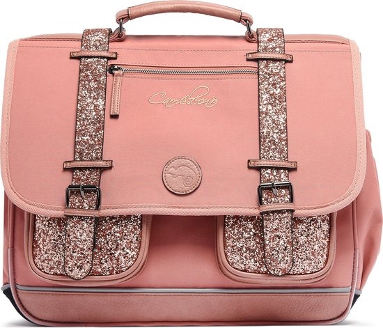 Boekentas Cameleon | Vintage Fantasy Glossy Pink