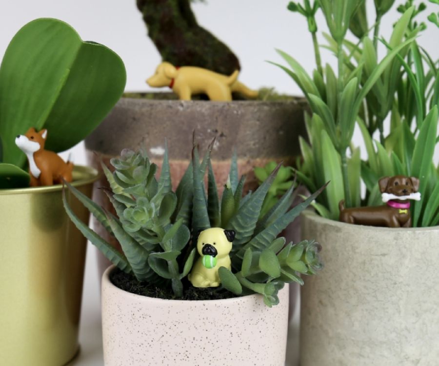 Beeld Gift Republic, Adorable Dogs Plant Markers, honden