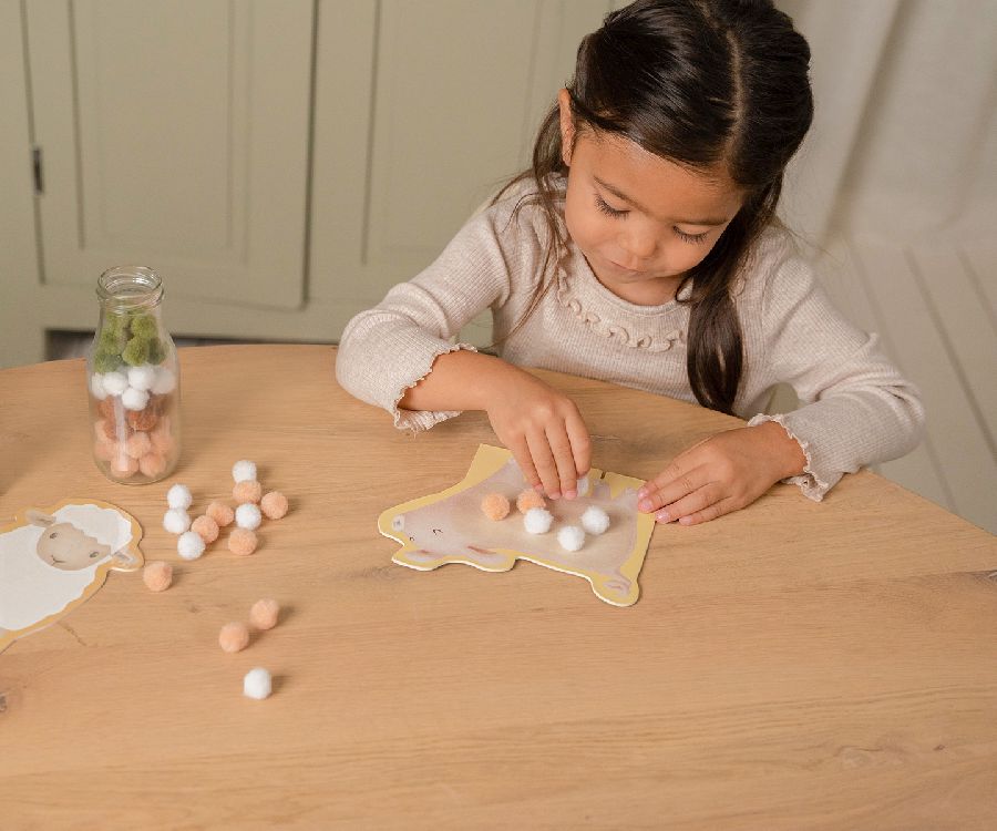 Knutselmateriaal Little Dutch Pom Pom Cards | Little Farm