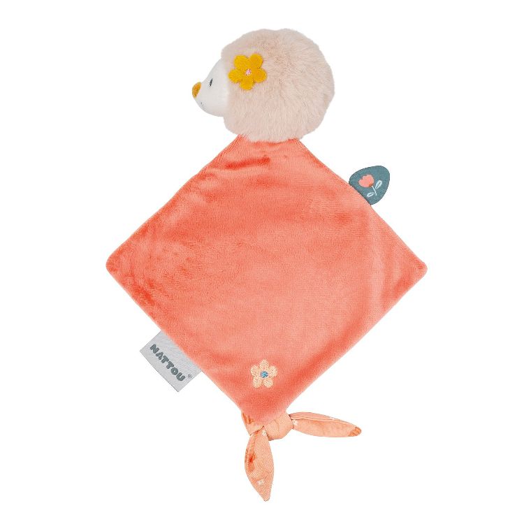 Knuffeldoek/fopspeendoekje Nattou, Mini Doudou Zoë the hedgehog | Mila, Lana & Zoë