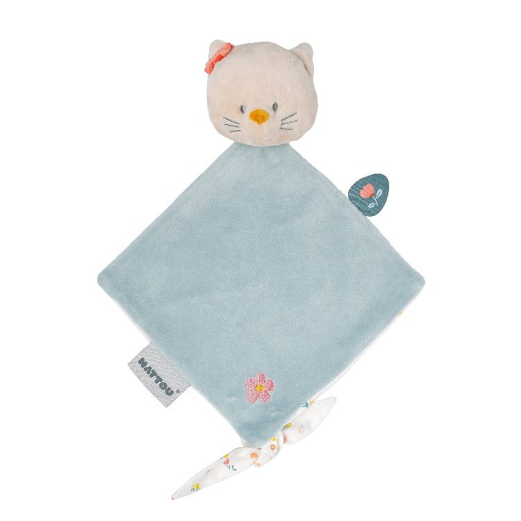 Knuffeldoek/fopspeendoekje Nattou, Mini Doudou Lana the cat | Mila, Lana & Zoë