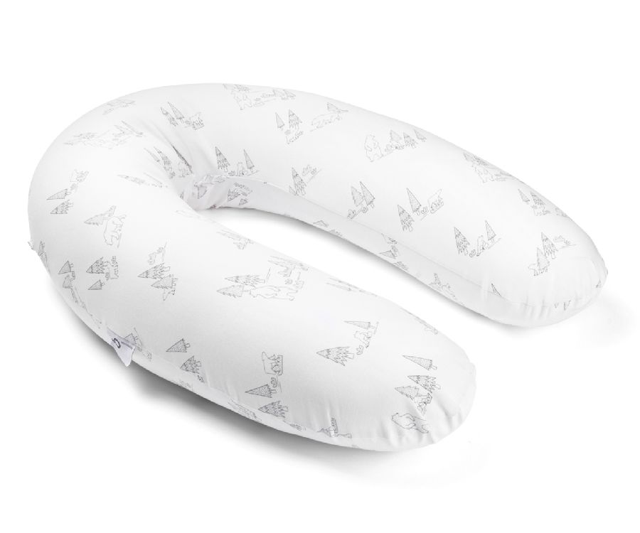 Positioneringskussen Doomoo Buddy | Bear Family grey