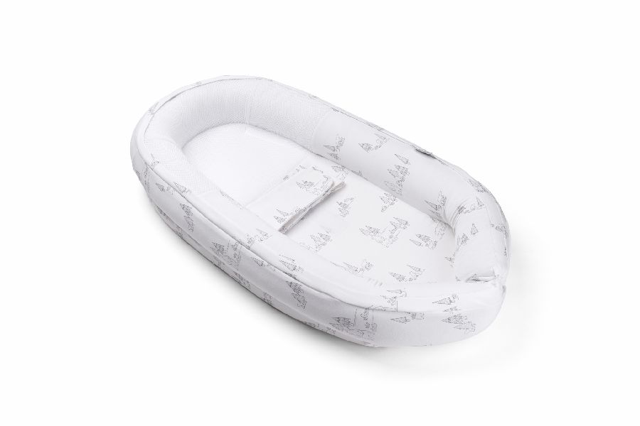 Babynest Doomoo Cocoon | Bear Family grey