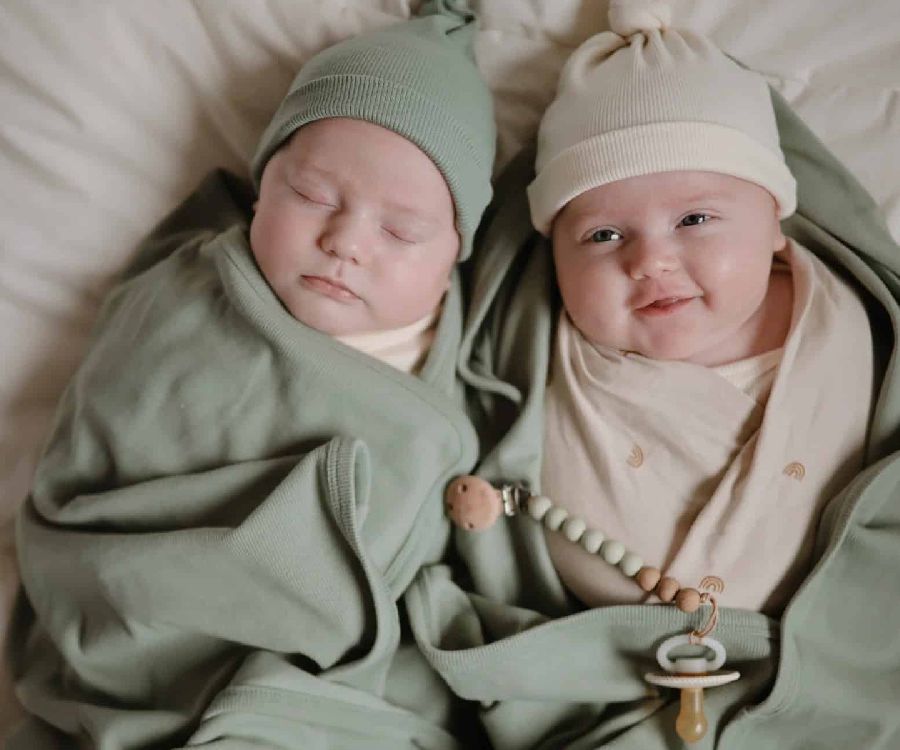 Deken Mushie Baby Blanket, geschikt voor wieg/draagmand/park | Ribbed