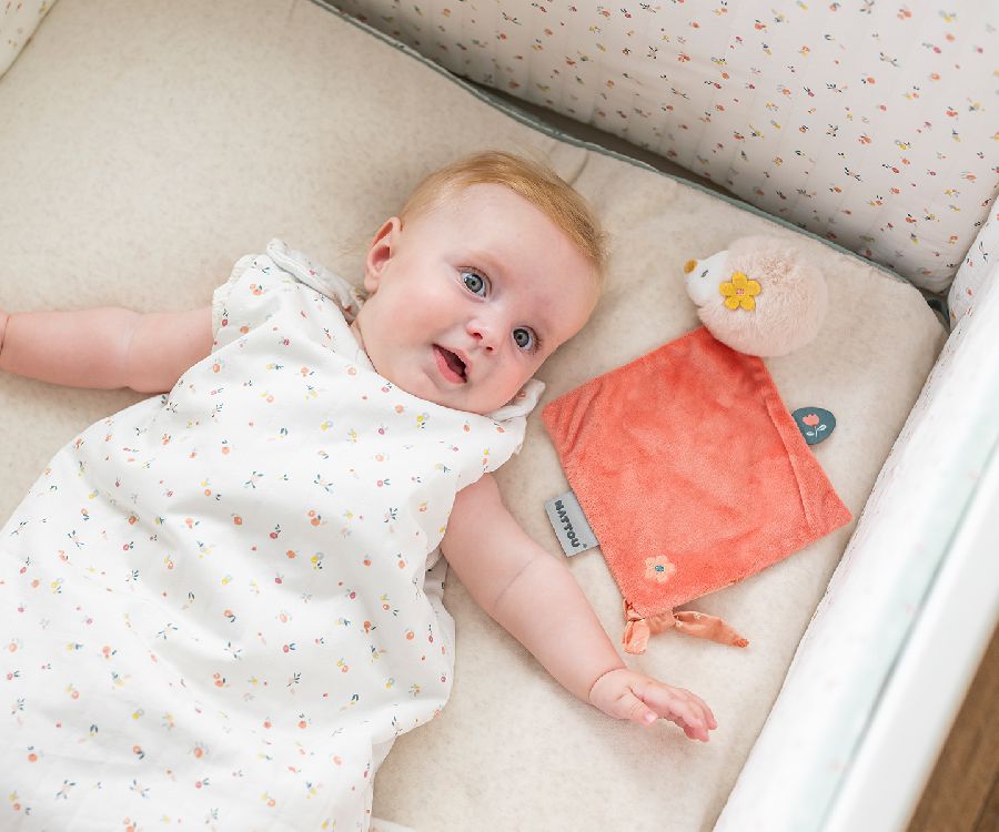 Knuffeldoek/fopspeendoekje Nattou, Mini Doudou Zoë the hedgehog | Mila, Lana & Zoë