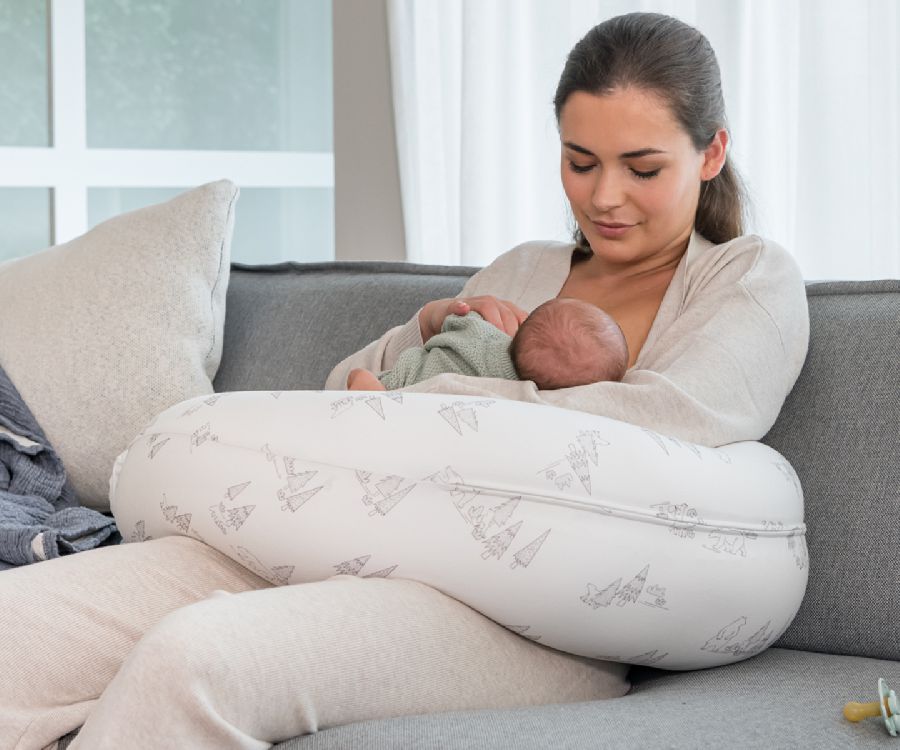 Positioneringskussen Doomoo Buddy | Bear Family grey