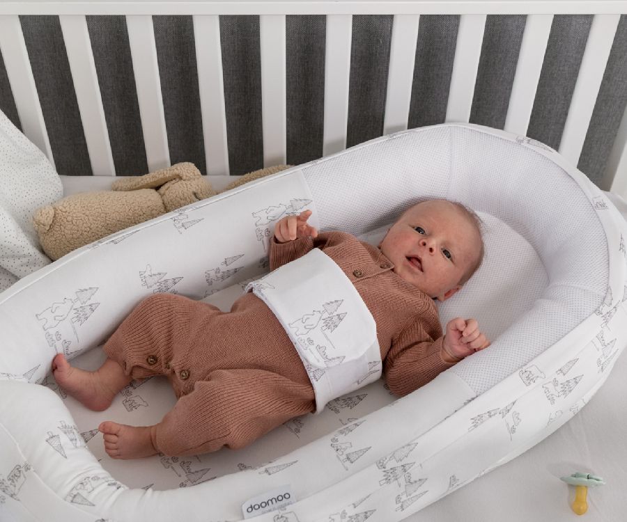 Babynest Doomoo Cocoon | Bear Family grey