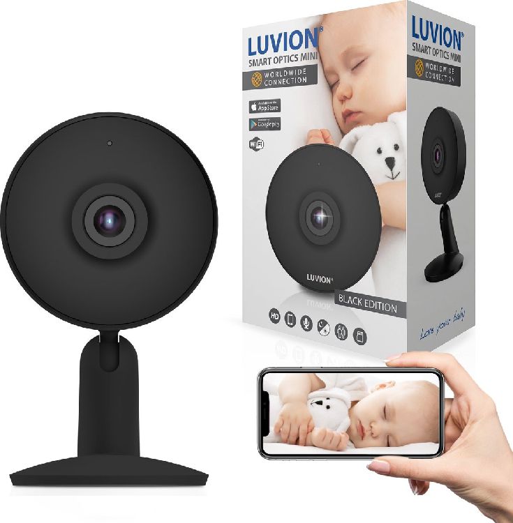 Babyfoon Luvion Smart Optics Mini, babyfoon voor gebruik met smartphone/tablet
