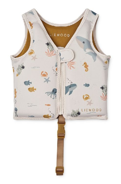 Zwemvest & puddle jumper Liewood, Dove | Sea Creatures, 15 kg- 19 kg