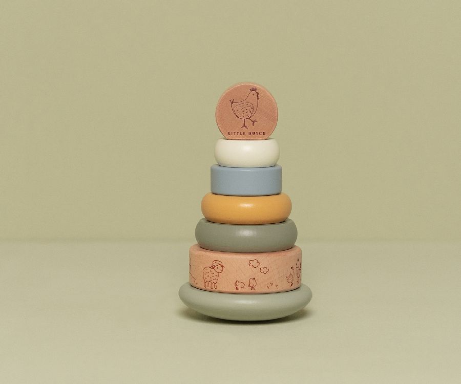 Stapelspeelgoed Little Dutch Tuimelstapelaar | stapelringen