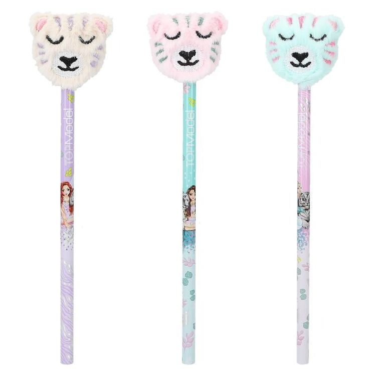 Potlood TopModel Potlood Knuffel Topper, tekenpotlood | Fantasy Tiger