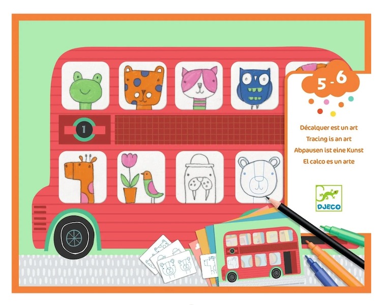 Kleurmateriaal Djeco Tracing is an art | Drawing