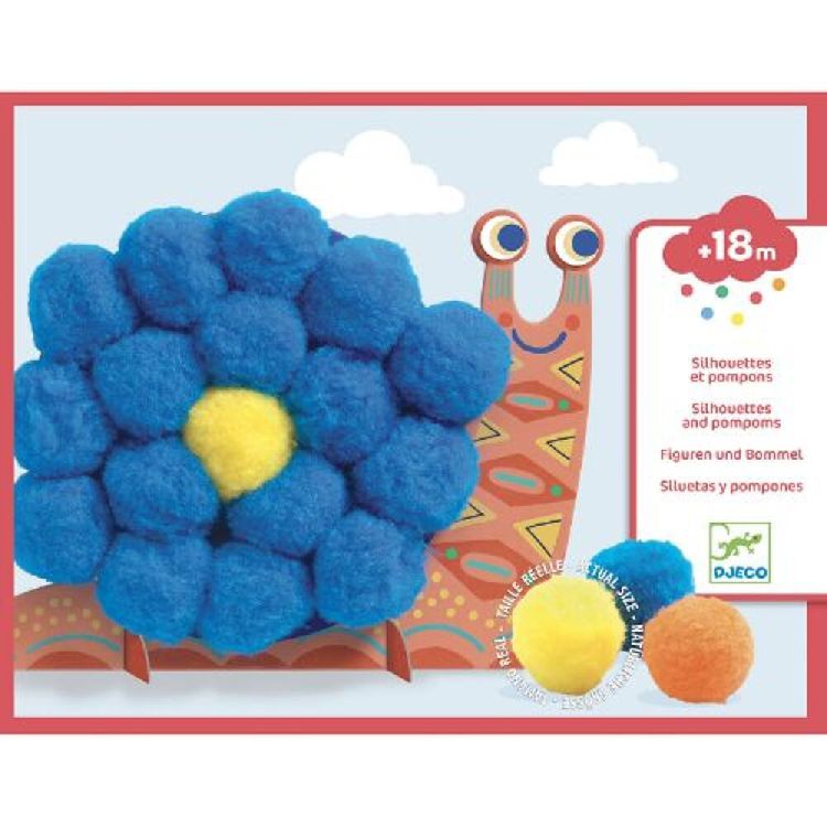 Knutselmateriaal Djeco Fluffy animals | Collages
