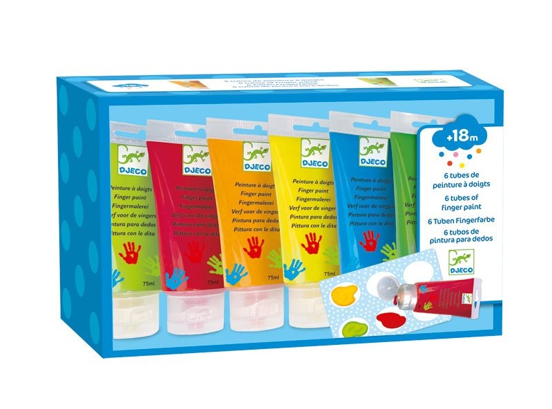 Verfmateriaal Djeco Finger paint tubes | Colours For Little Ones