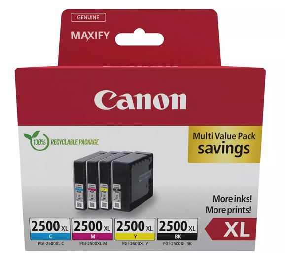 Cartridge CANON PGI-2500XL BK/C/M/Y Multipack Black/Cyan/Magenta/Yellow