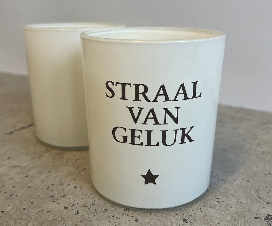 Kaars Atelier Pierre, Kaars - Straal Van Geluk, kaars in glas