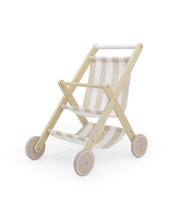 Poppenuitzet Tryco Wooden doll stroller