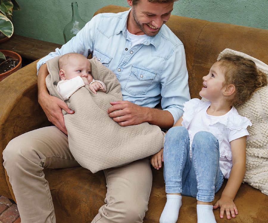 Deken Doomoo Dream, geschikt voor wieg/draagmand/park/babynest Doomoo Cocoon | Tetra Jersey sand