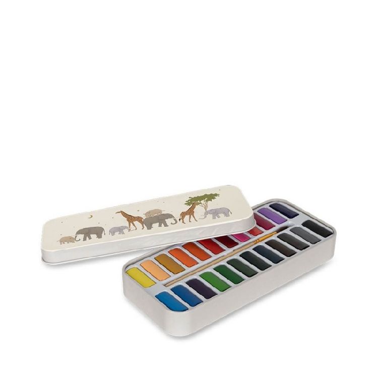 Verfmateriaal Konges Slojd Water colors tin box