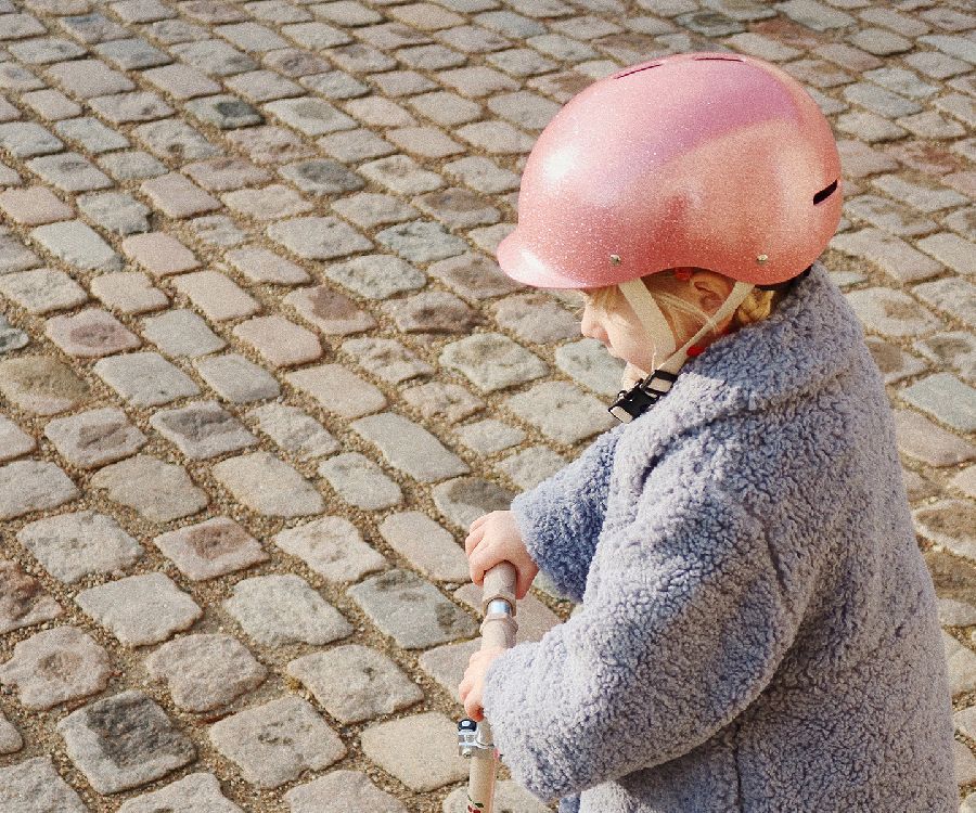 Fietshelm Konges Slojd bicycle helmet glitter,