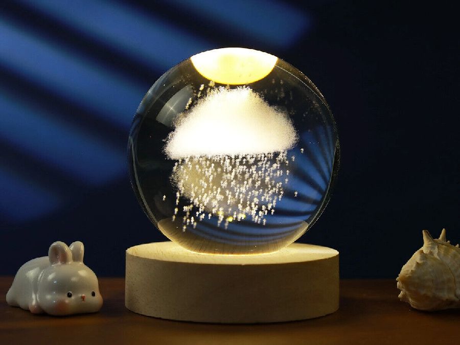 Tafellamp i-total, Rainy Cloud | Crystal Ball Lamp Large