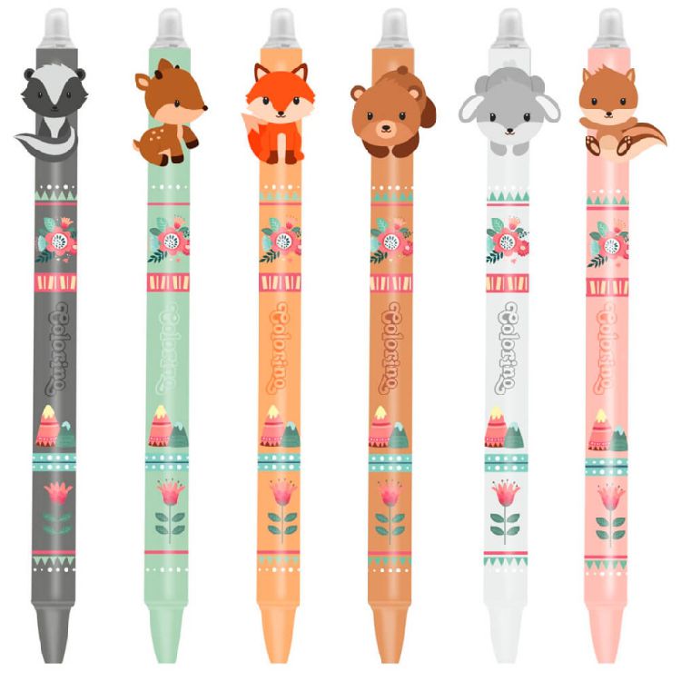 Balpen Lannoo Graphics Erasable Pens - Little Foxes