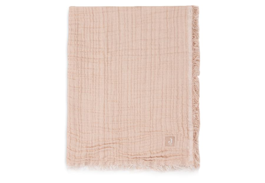 Deken Jollein, geschikt voor wieg/draagmand/park | Fringe moonstone/ivory