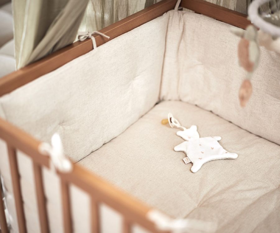 Tochtkussen Jollein Bedomrander/Boxomrander, geschikt voor babybed/park | Harvest natural