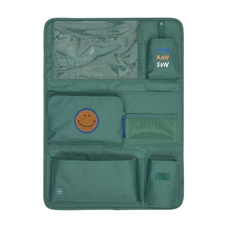 Organiser voor in de wagen Laessig Car Wrap-to-Go | Little Gang dark green
