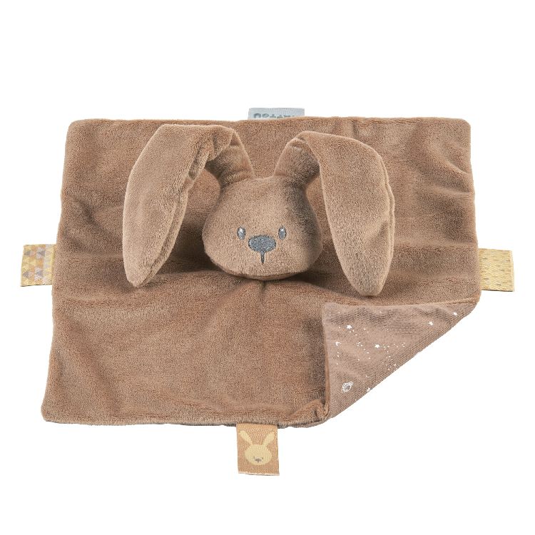 Knuffeldoek Nattou, Doudou Glow in the dark | Lapidou mocha