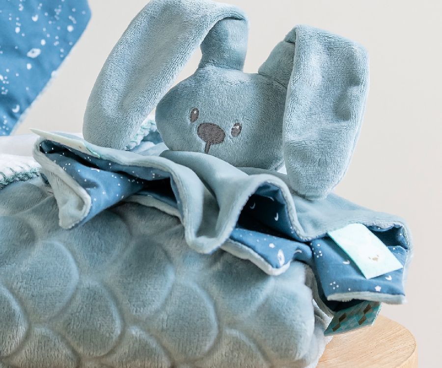 Knuffeldoek Nattou, Doudou Glow in the dark | Lapidou coppergreen