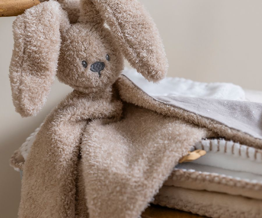 Knuffeldoek/fopspeendoekje Nattou, Maxi Doudou Glow in the dark | Lapidou teddy sand/Teddy