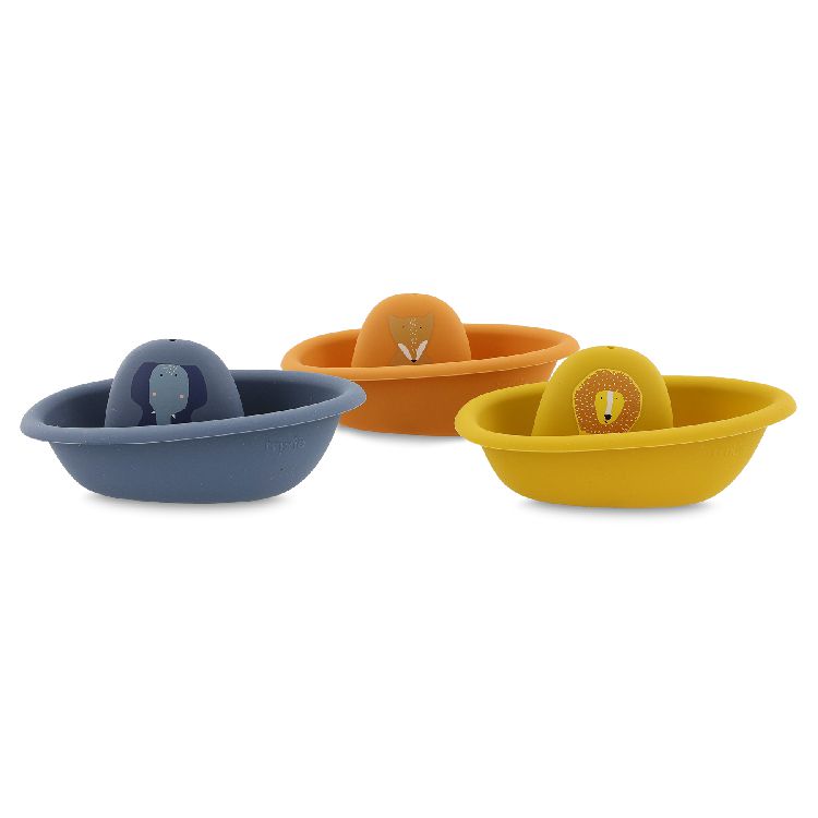 Badspeelgoed Trixie Stackable boats | Mr. Fox Playtime/Mr. Lion Playtime/Mrs. Elephant Playtime