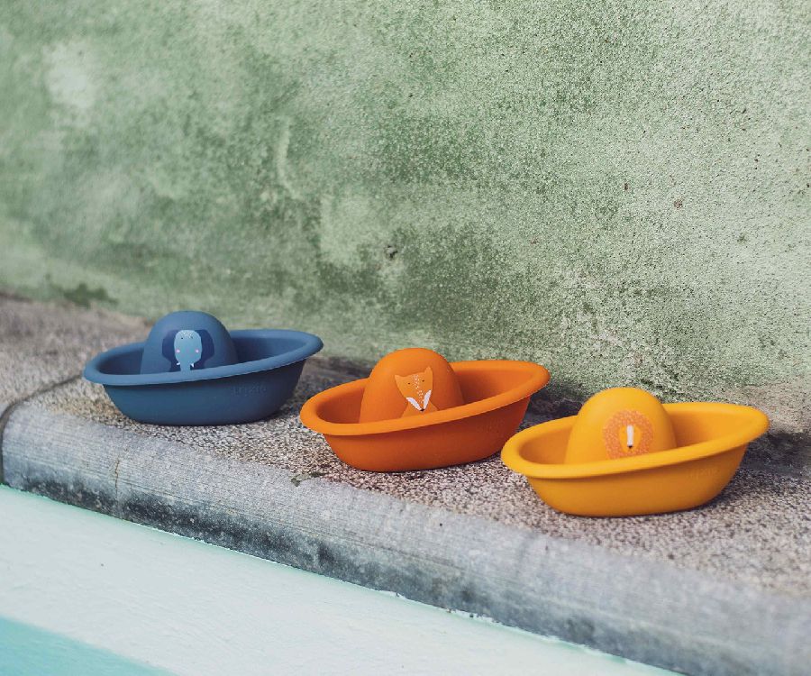 Badspeelgoed Trixie Stackable boats | Mr. Fox Playtime/Mr. Lion Playtime/Mrs. Elephant Playtime