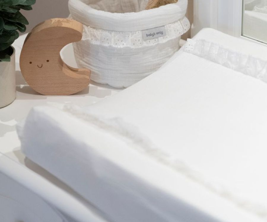 Waskussen hoes Baby's Only Aankleedkussenhoes | Calm white