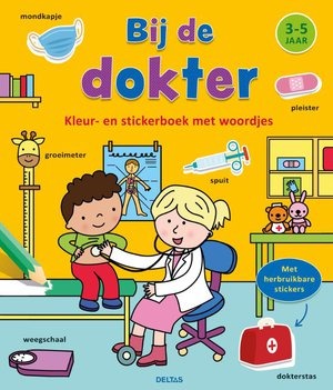 Stickerboek/kleurboek DELTAS Bij De Dokter