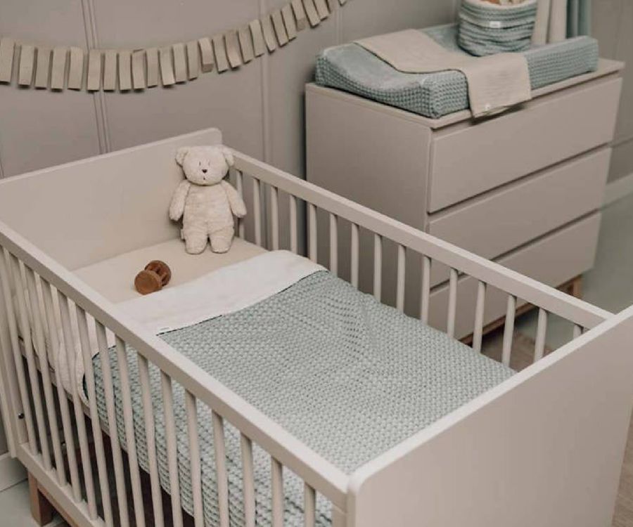 Deken Koeka, geschikt voor babybed 60x120/babybed 70x140 | Amsterdam ocean air