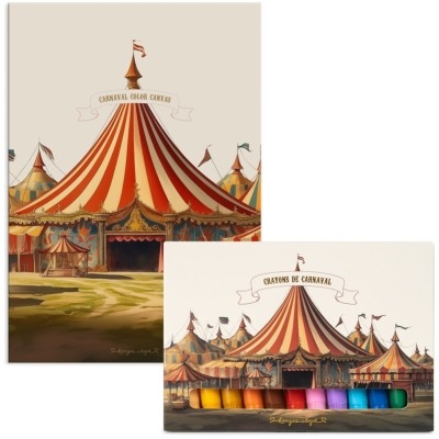 Kleurmateriaal Konges Slojd Gel crayons & drawing pad